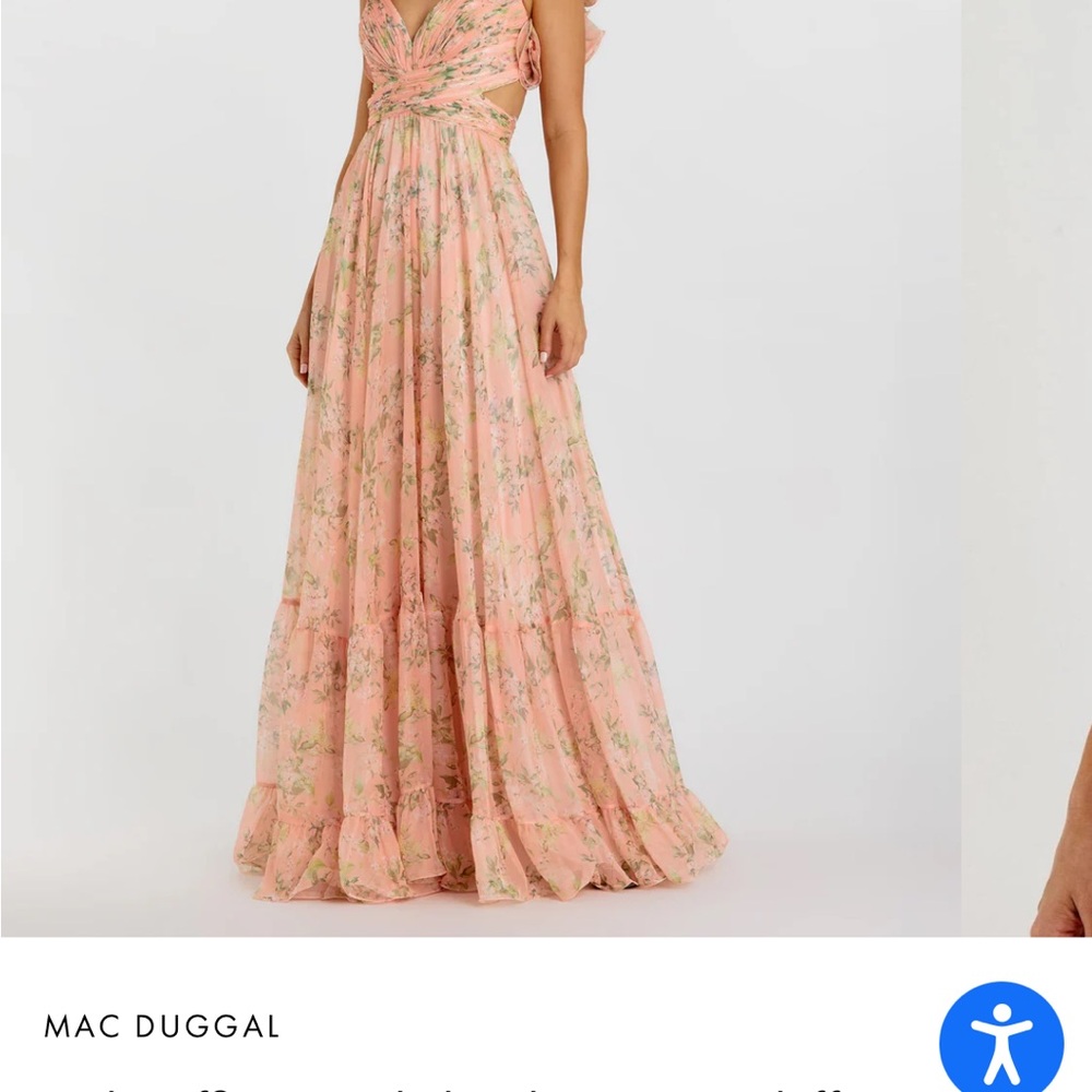 Mac Duggal Women's Floral Pink Dress